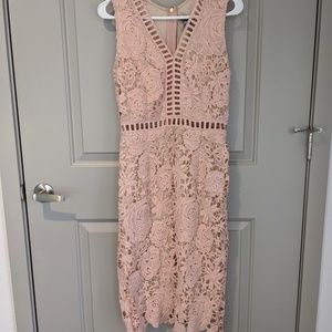 love by design lace long sleeve midi dress
